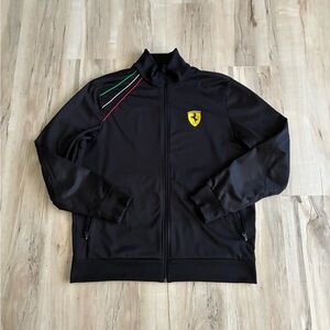 Ferrari Scuderia Black and Red Track Jacket for Men